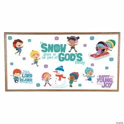Hot Sale 🎉 Religious Winter Kids at Play Bulletin Board Set - 27 Pc. 🥰