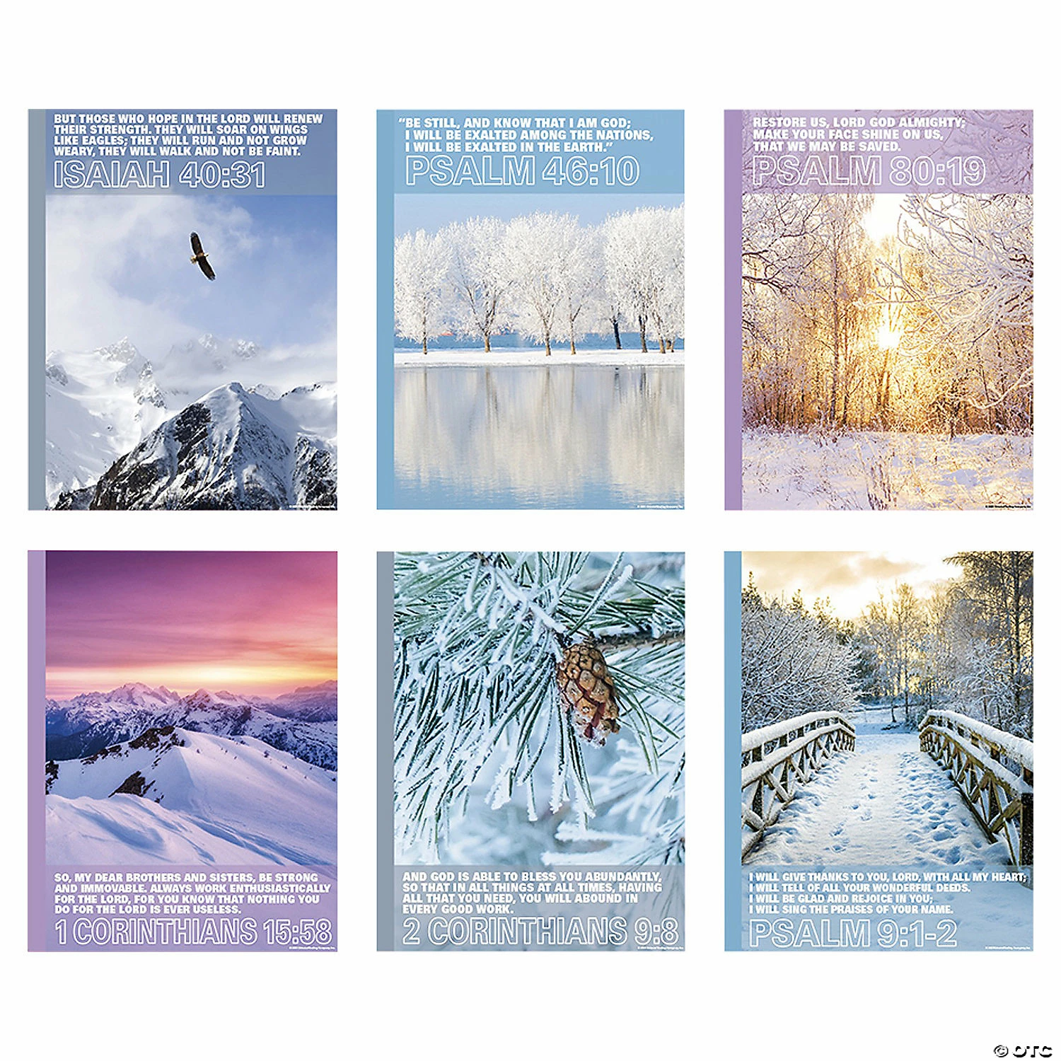Top 10 😉 Religious Winter Posters - 6 Pc. 🔔 3 Top 10 😉 Religious Winter Posters - 6 Pc. 🔔