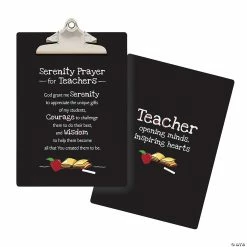 Outlet 🎁 Serenity Prayer for Teachers Clipboard ⌛