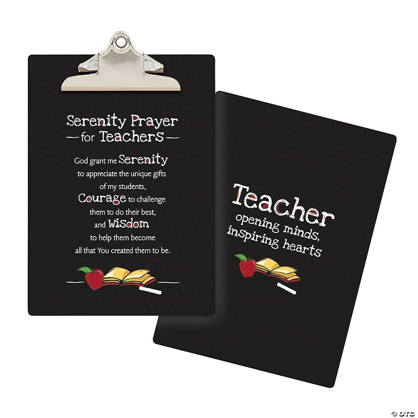 Outlet 🎁 Serenity Prayer for Teachers Clipboard ⌛ 3 Outlet 🎁 Serenity Prayer for Teachers Clipboard ⌛