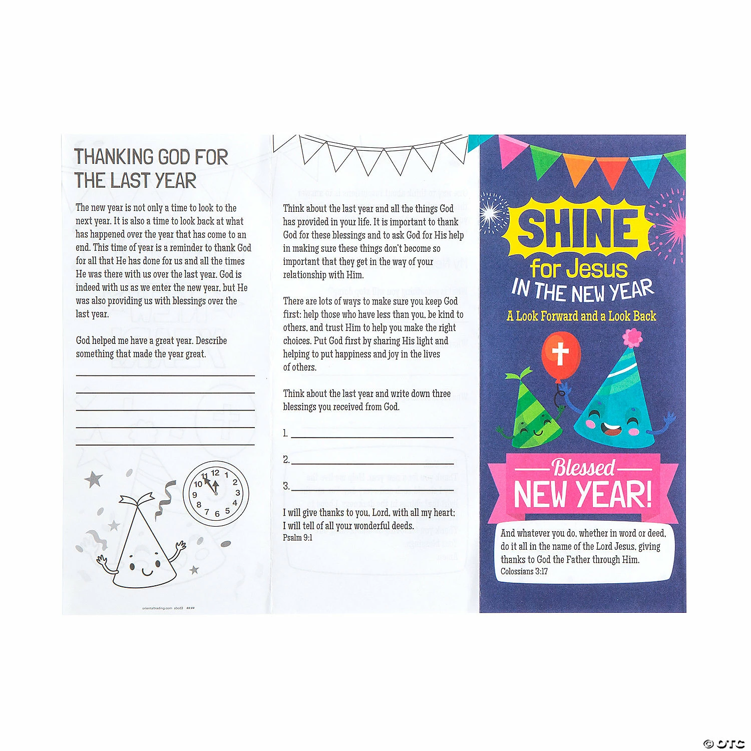 Wholesale ✔️ Shine for Jesus New Year’s Activity Sheets - 12 Pc. ✔️ 6 Wholesale ✔️ Shine for Jesus New Year’s Activity Sheets - 12 Pc. ✔️ - Image 4