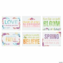 Best deal 🤩 Spring Watercolor Poster Set - 6 Pc. 🌟