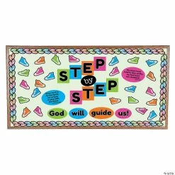 Cheap ✔️ Step by Step Religious Bulletin Board Set - 59 Pc. 😉