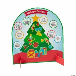 Outlet 🎁 Symbols of Christmas Stand-Up Sticker Scenes - 12 Pc. ⌛