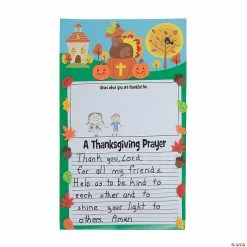 Promo π₯° Thanksgiving Prayer Writing Activity Craft Kit - Makes 12 π