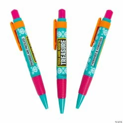 New 👍 Treasure Hunt VBS Message Pens - 12 Pc. ❤️