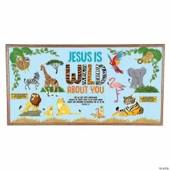 Coupon 🌟 Wild About Jesus Bulletin Board Set - 67 Pc. ⭐